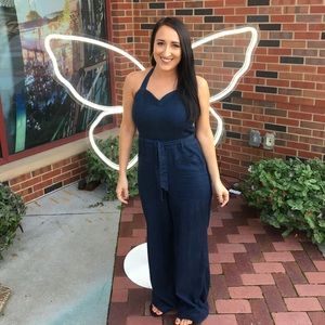 Kardashian Kollection Jean Jumpsuit